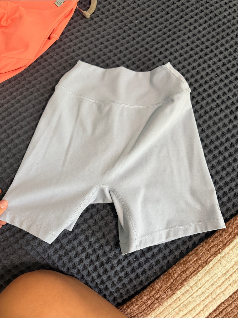 High-Rise Women's Light blue Bike Shorts